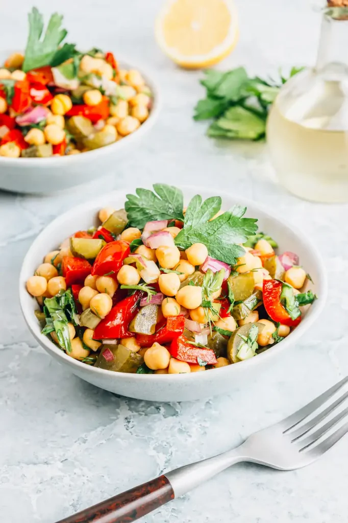 Ensalada de verano de garbanzos